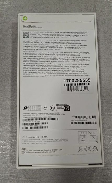 Iphone 16 Pro Max 256gb