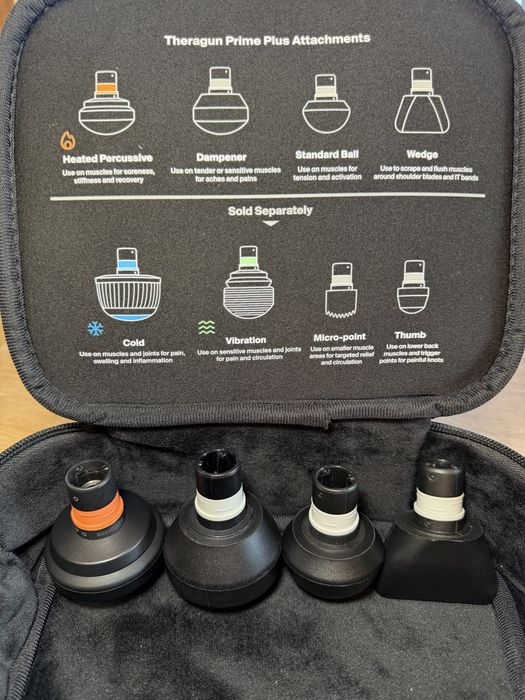 Оригінальні насадки Theragun Prime Plus / PRO Plus / Mini Plus — комплект 4 шт