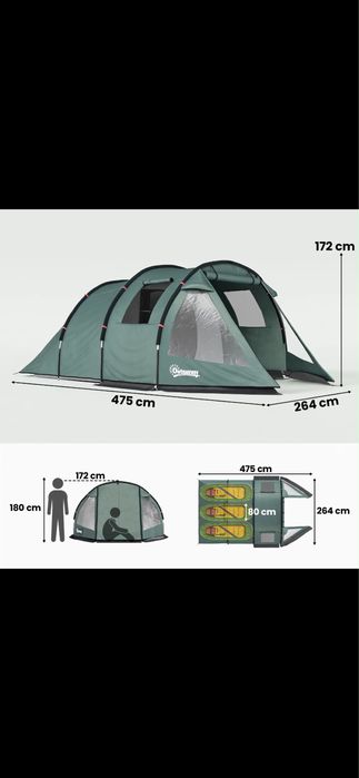 Vendo Tenda Outsunny - Quase um T3 na Natureza (sem IMI e sem vizinhos de cima)