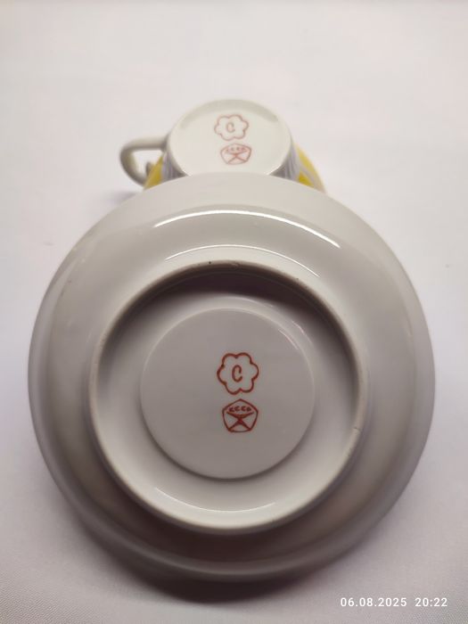 Чайный сервиз "Лимон"  Сумы, "Конфетти" Полонное. СССР ретро, винтаж.