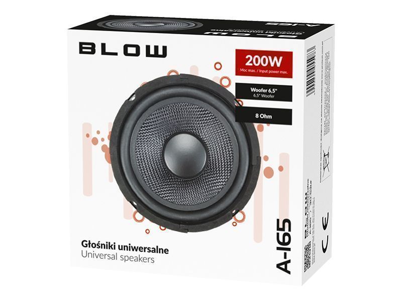 Uniwersalny głośnik niskotonowy 6,5'' 200W 8 Ohm Blow 30-531#