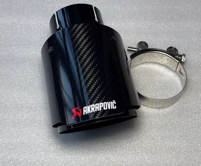 Ponteiras singulares akrapovik pretas