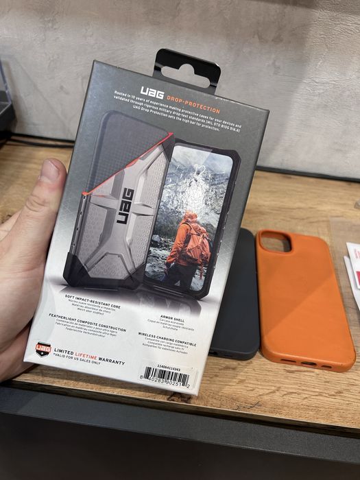 комплект чохлів на iPhone 13 14 оригінальний Apple Leather Case Orange