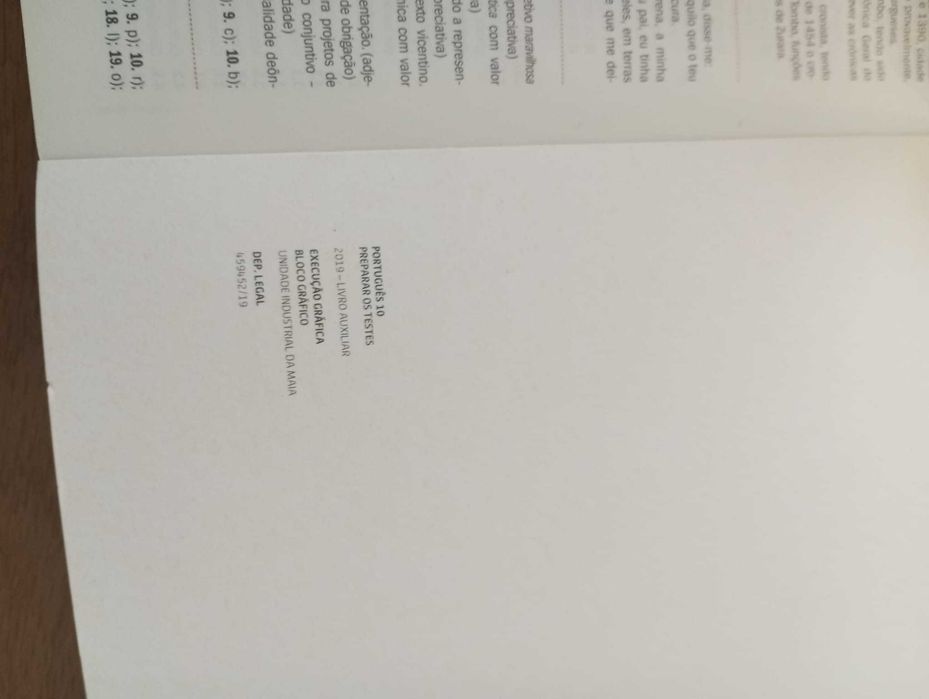 Livros Preparar os Testes,Areal, 10º ano, BG, MAT A, PORT