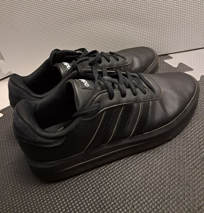 Czarne buty Adidas 41 1/2 court platform damskie unisex adidasy GV8995