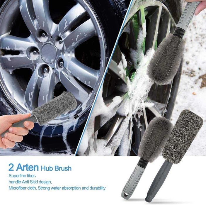 10 peças escova de carro, limpeza de carros, novo