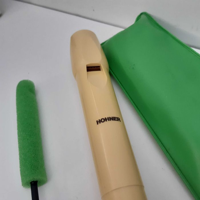 Flauta Alemã Hohner Melody Blockflote Uso Escolar Como Nova