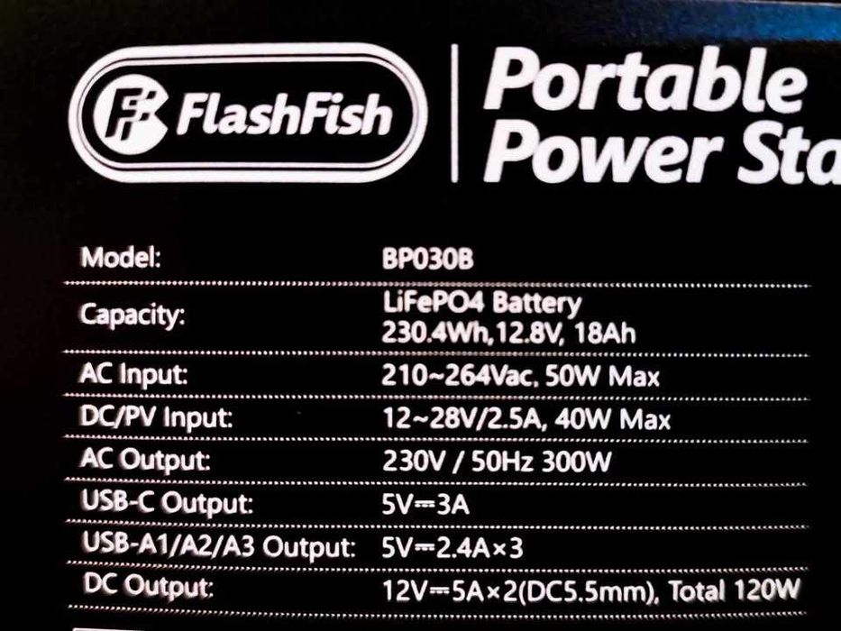Stacja zasilania / powerbank FlashFish BP030B - 300W, 230Wh
