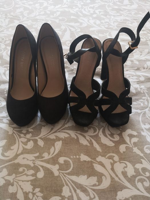 Sapatos e sandálias camurça