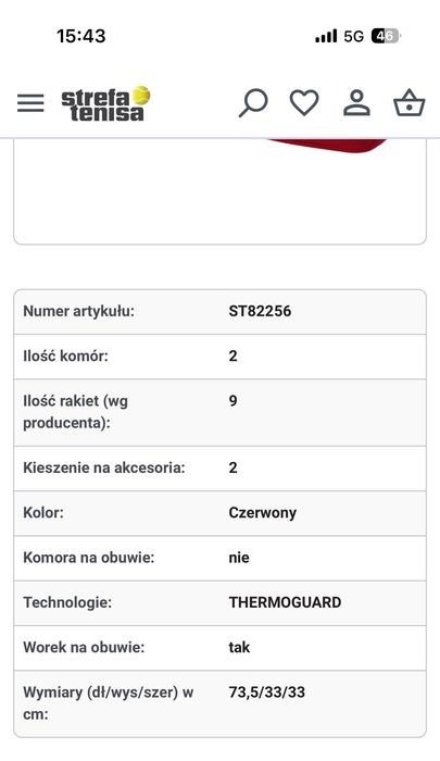 Torba tenisowa Wilson 9r