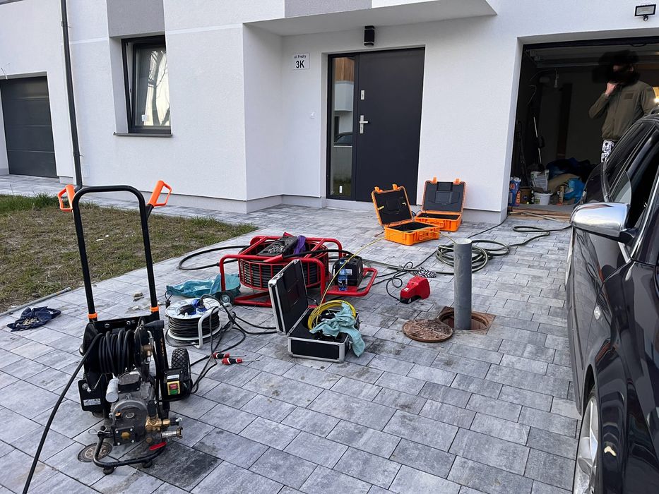 Czyszczenie,udrażnianie, inspekcja kamerą kanalizacji.