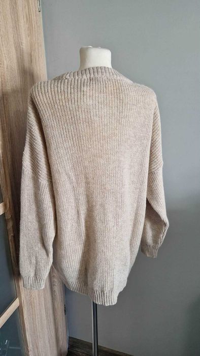 NOWY beżowy sweter damski Only 38/M  wełna wiskoza