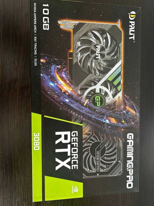 Palit GeForce RTX 3080 GamingPro 10GB повний комплект+тести