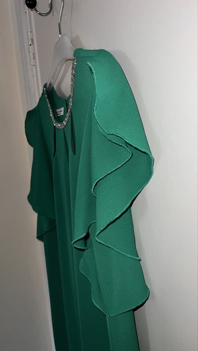 Vestido verde senhora