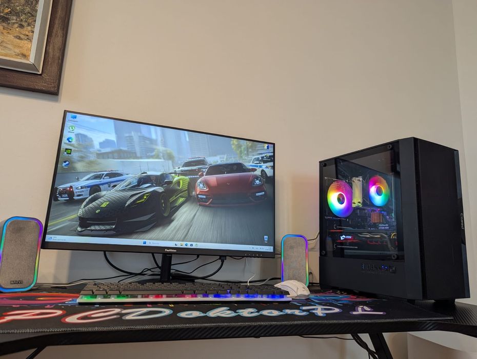 Wydajny PC do gier, gwarancja ,i7 / GPU 8GB / 16GB RAM ddr4/ SSD+HDD 1 tb/Windows 11