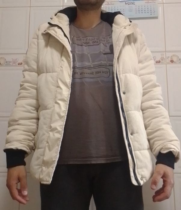 Quispo Casaco Branco Inverno