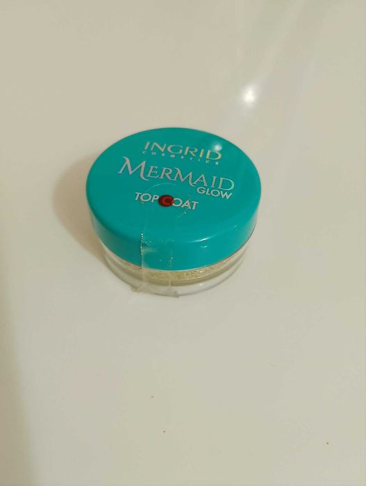 Ingrid, Mermaid Glow, top coat, cień topper/pyłek