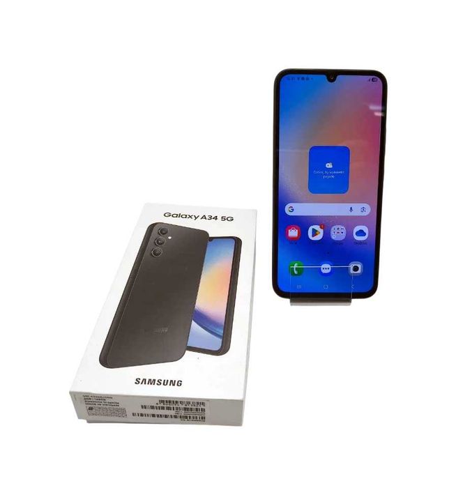 Piękny Samsung Galaxy A34 5G 6/128GB Graphite slot karty pamięci! Kraków ul. Krakowska 4 Sklep GSM