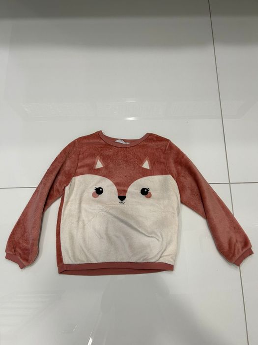 Sweter pluszowy h&m 134/140 lisek sarenka Super stan