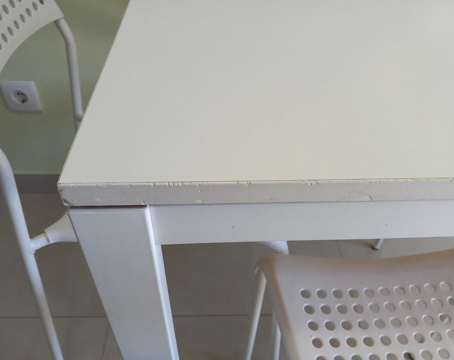 Conjunto Mesa e 3 Cadeiras Ikea Cozinha