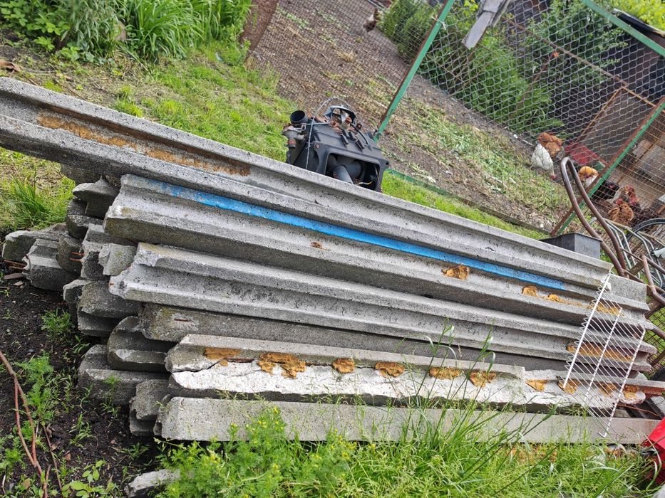 Betonowy płot Płyty betonowe