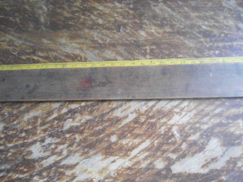 regua antiga 50 cm , em madeira