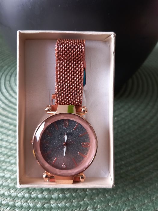 Zegarek damski różowo zloty