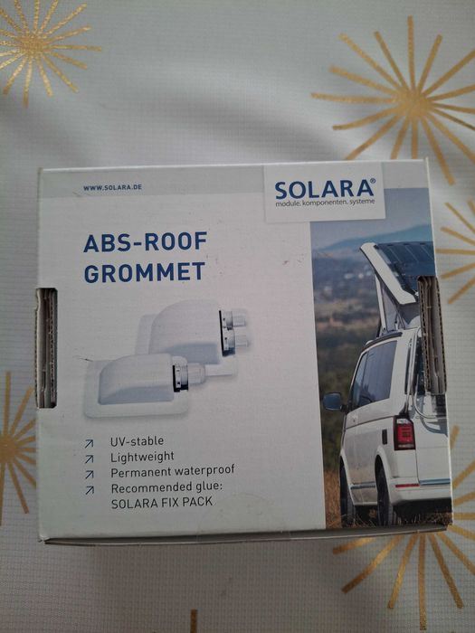 Przelotka dachowa czarna pojedyncza SOLARA