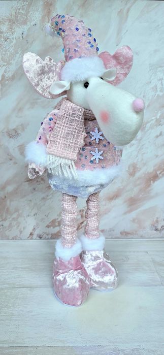 Інтер'єрні новорічні текстильні іграшки під ялинку, игрушки под елку.