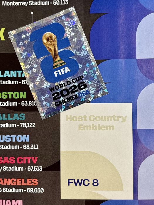 Cromos PANINI FIFA World Cup 2026 – FWC 1 a FWC 8