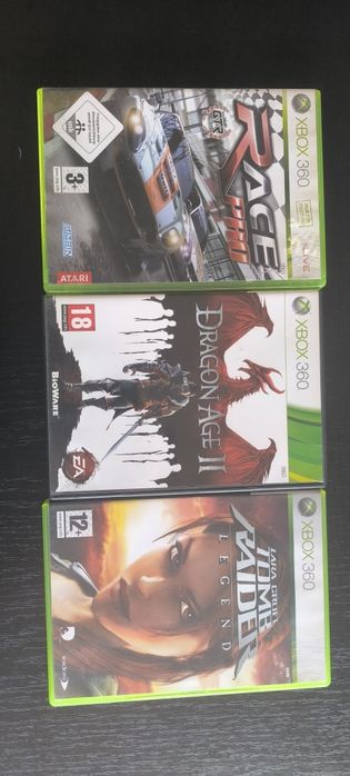 Dragon age 2/Tomb raider legend/Race pro Xbox 360