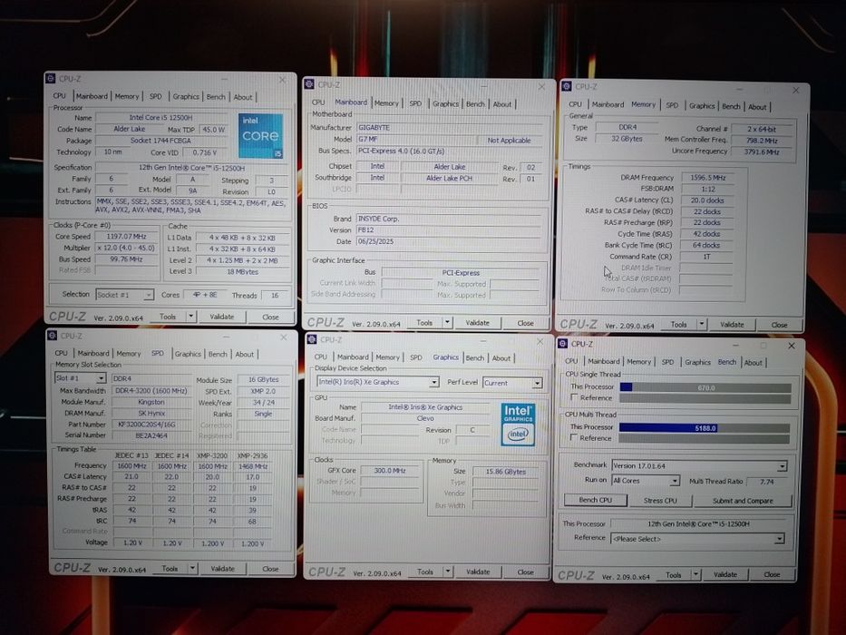 Ігровий ноутбук Gigabyte g7mf