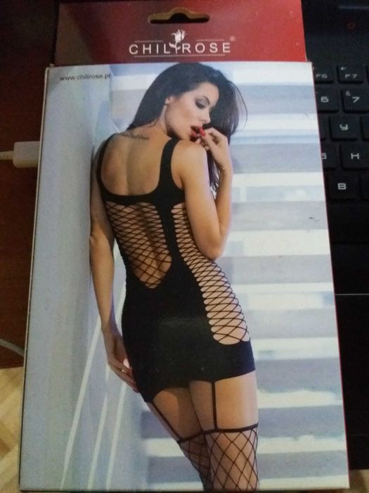 Mini sukienka czarna Chilirose CR-4336 Okazja