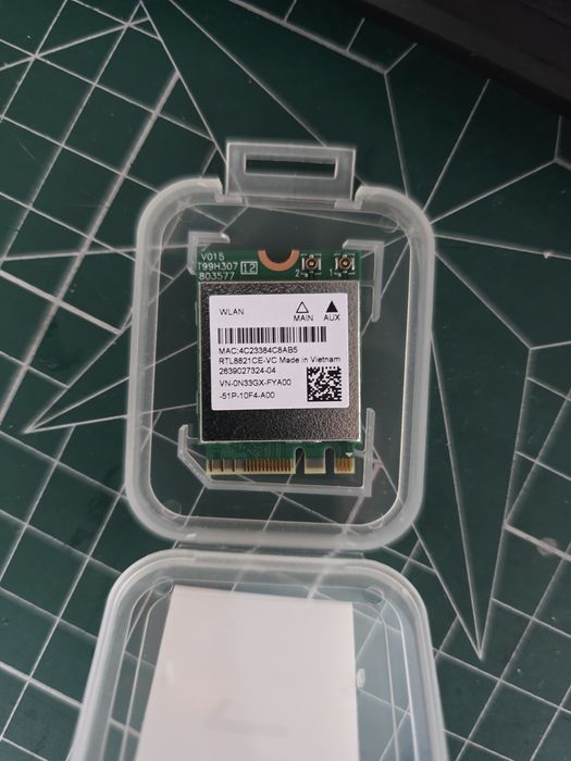 Karta WiFi + Bluetooth Realtek RTL8821CE-VC M.2 – Dell N33GX – 15 szt.