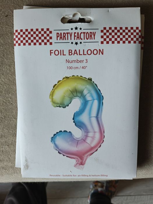 Balony cyferki wszystkie prócz nr 1