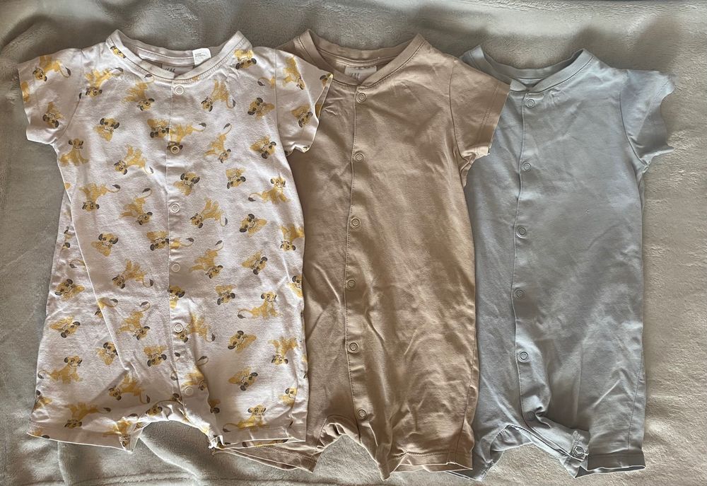 Zestaw rampersów H&M 80