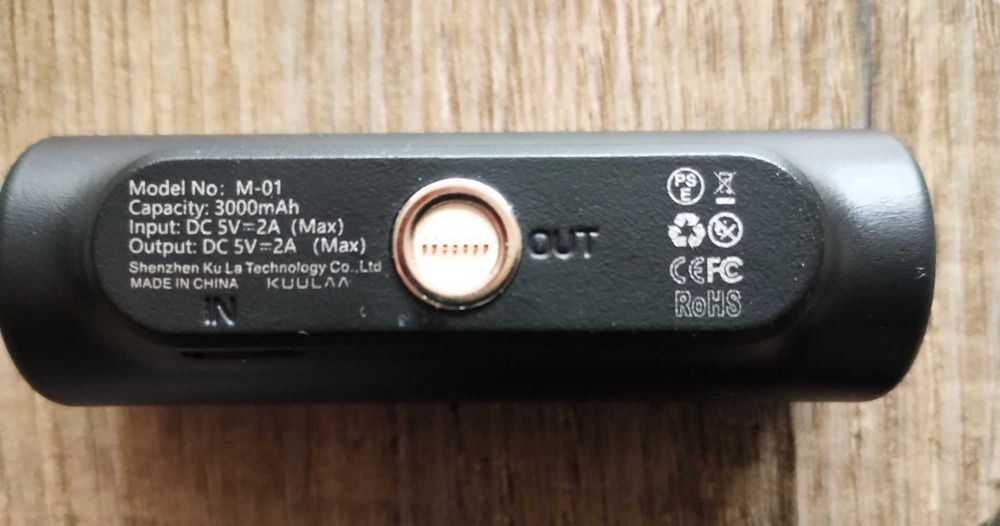 Kuulaa Magnetyczny Powerbank 3w1 MINI Ładowarka 3000mAh IPHONE/SAMSUNG