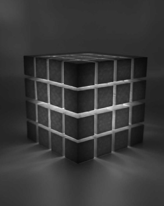 Дизайнерський LED-світильник "Geometric Core" — 3D-арт нічник