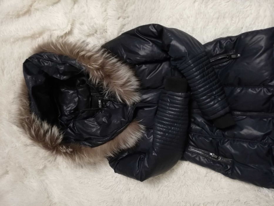 kurtka puchowa Ochnik xs s parka puchowa Ochnik xs s 34 36 granatowa