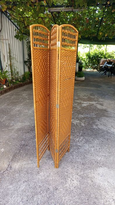 Biombo palha dobravel