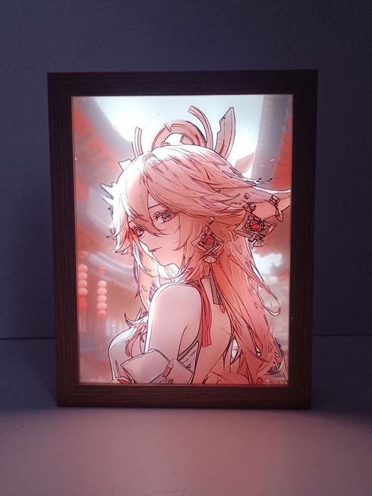 Живі картини зі зміною освітлення по геншину (Genshin Impact) 17*23 см