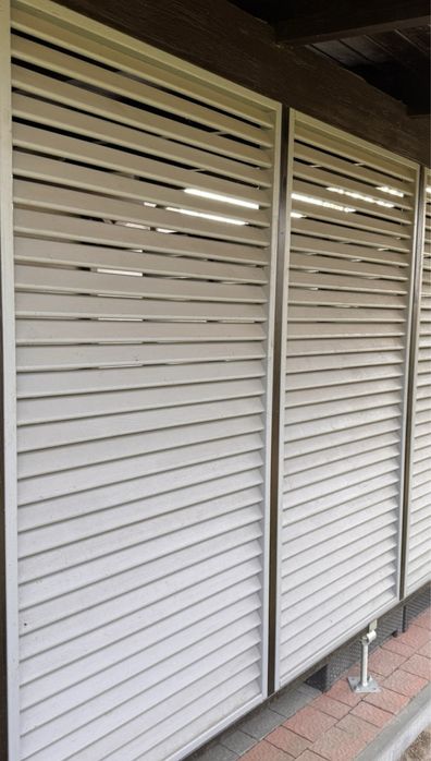 Panel płot żaluzjowy drewniany do pomalowania 180x90