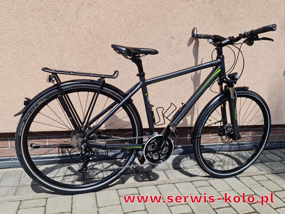 Rower męski CROSSOWY RALEIGH koła 28 aluminium SHIMANO DEORE XT poleca