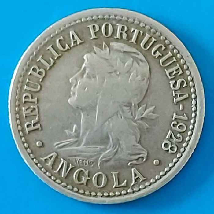 10 Centavos ou II Macutas de 1928 Angola