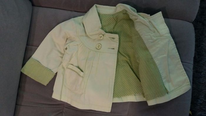 Prześliczna lekka kurtka, miętowa, George 9-12m