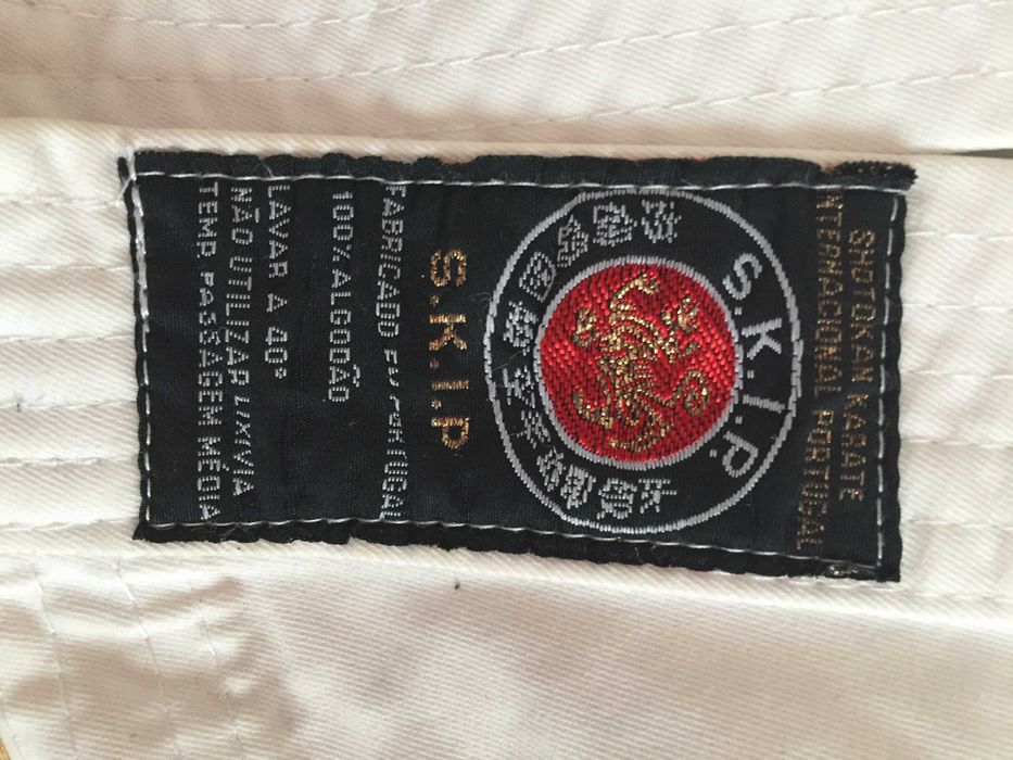 Fato completo Karaté Shotokan criança 10/12 anos Ótimo estado-Algodão