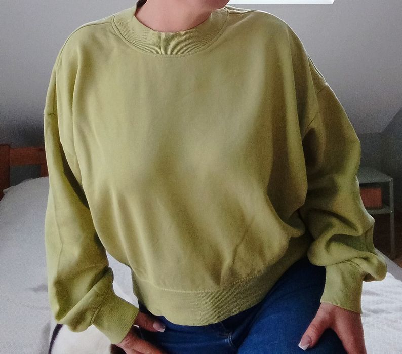4F bawełniana zielona bluza XL