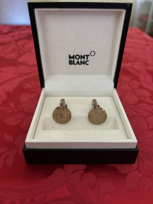 Botões de punho MONT BLANC em ouro