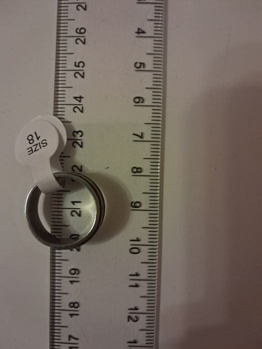 Pierścionek obrączka stal nierdzewna rozm. 18