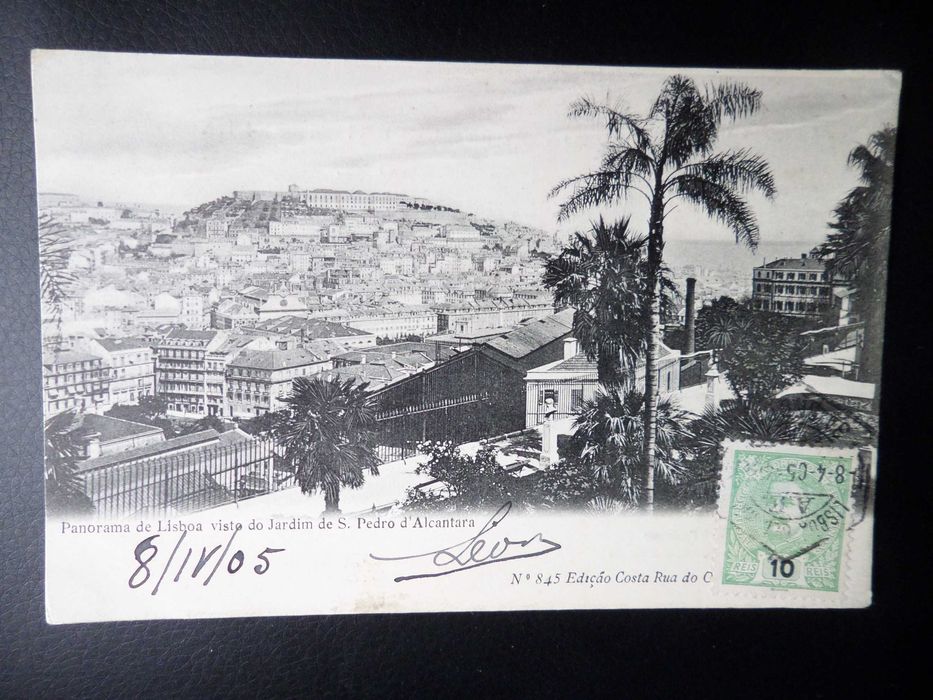 Postal antigo , Lisboa , ano 1905